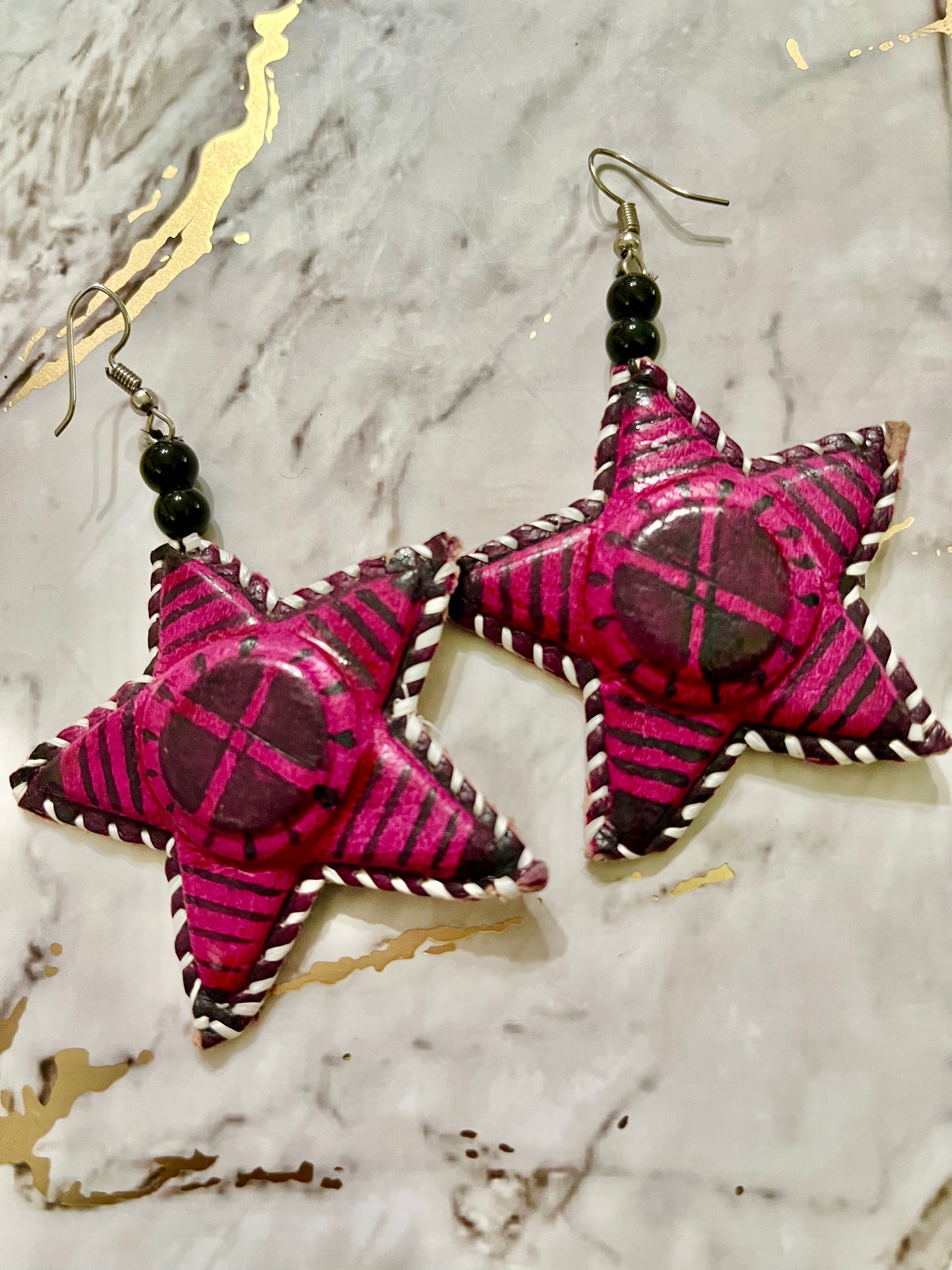 Starla Leather Earrings