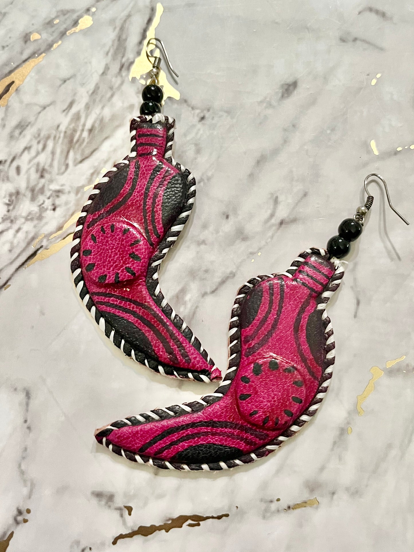 Swai Leather Earrings