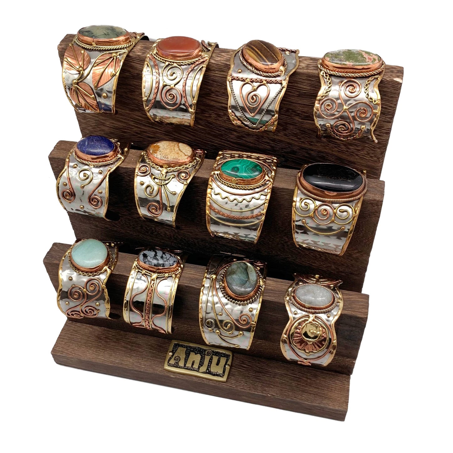 Aurora Gemstone Goddess Cuffs