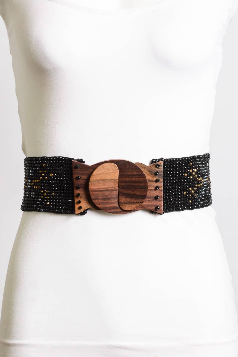 Neteri Bead Belt (Black)