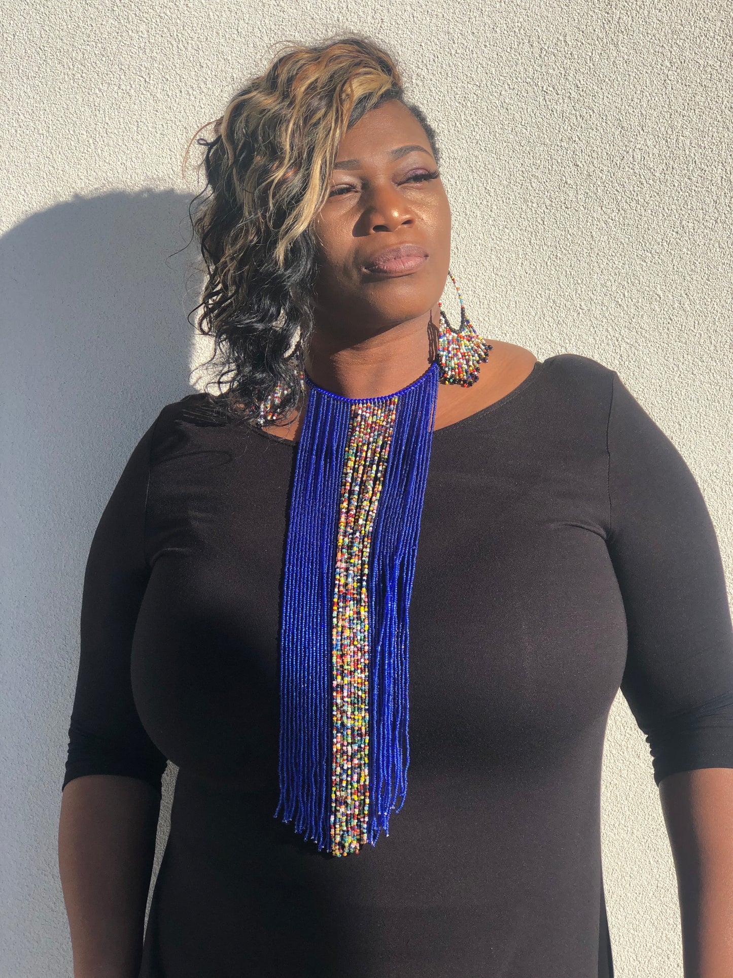 Zem Long Beaded Choker