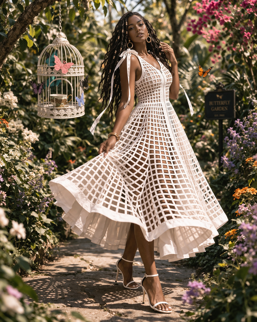 The Elysian Cage Dress (Black)