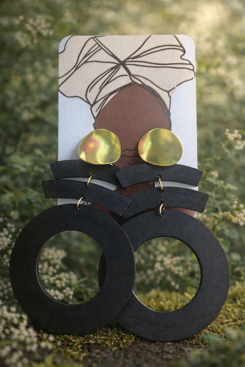 Aria Wood Earrings