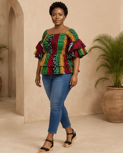 THE FESTIVAL OFF SHOULDER TOP