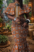 Gye Nyame Mermaid Dress