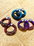 Katelaya Beaded Hoop Earrings