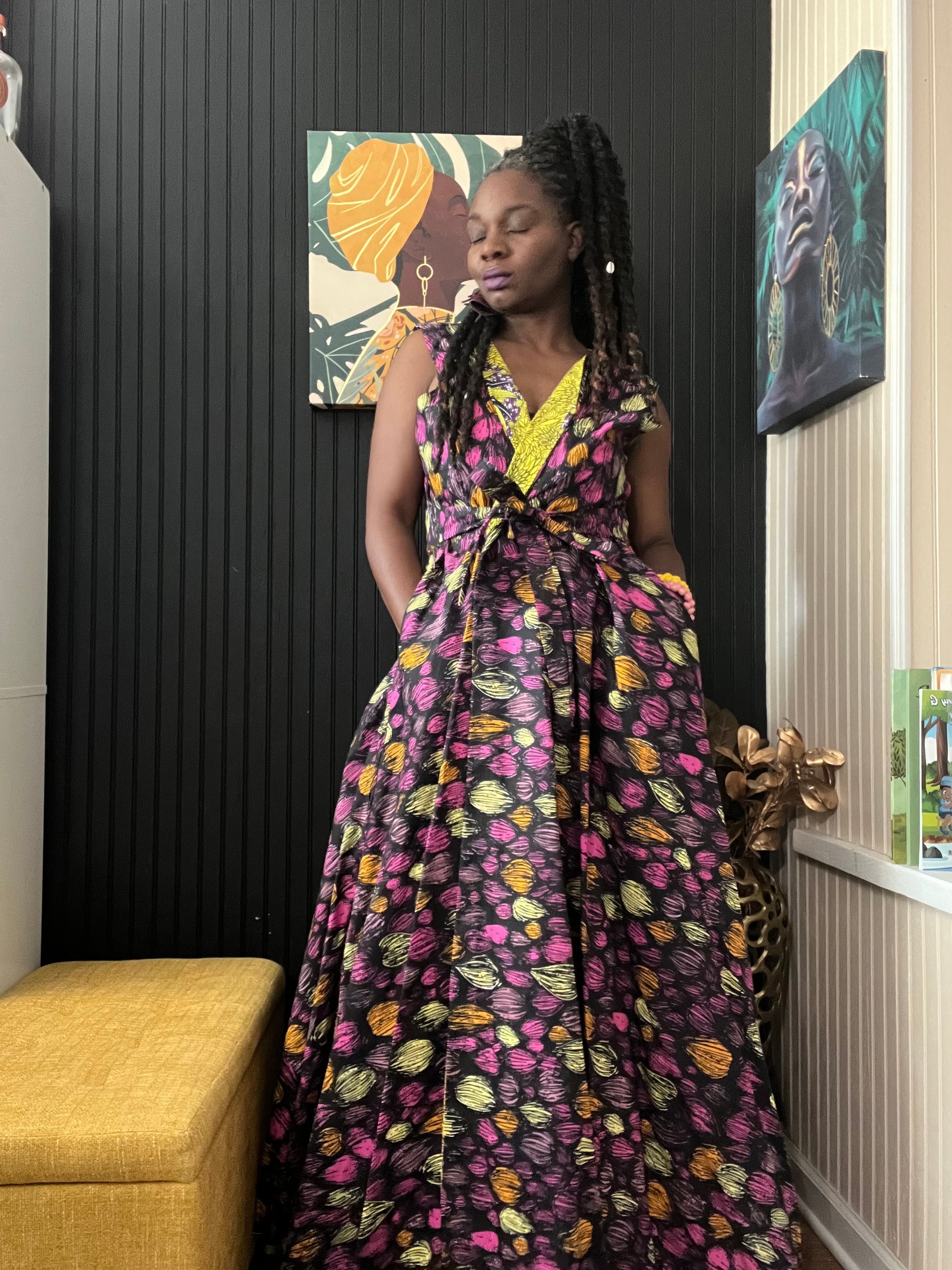 Danica Reversible Wrap Dress – Ngome Lifestyle