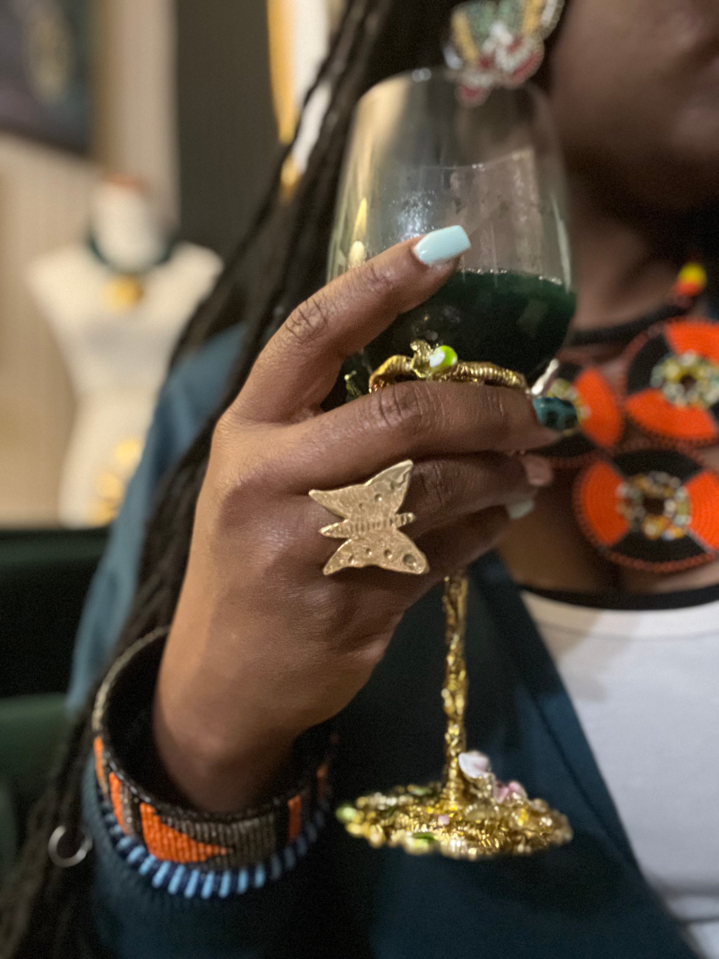 Brass Butterfly Ring