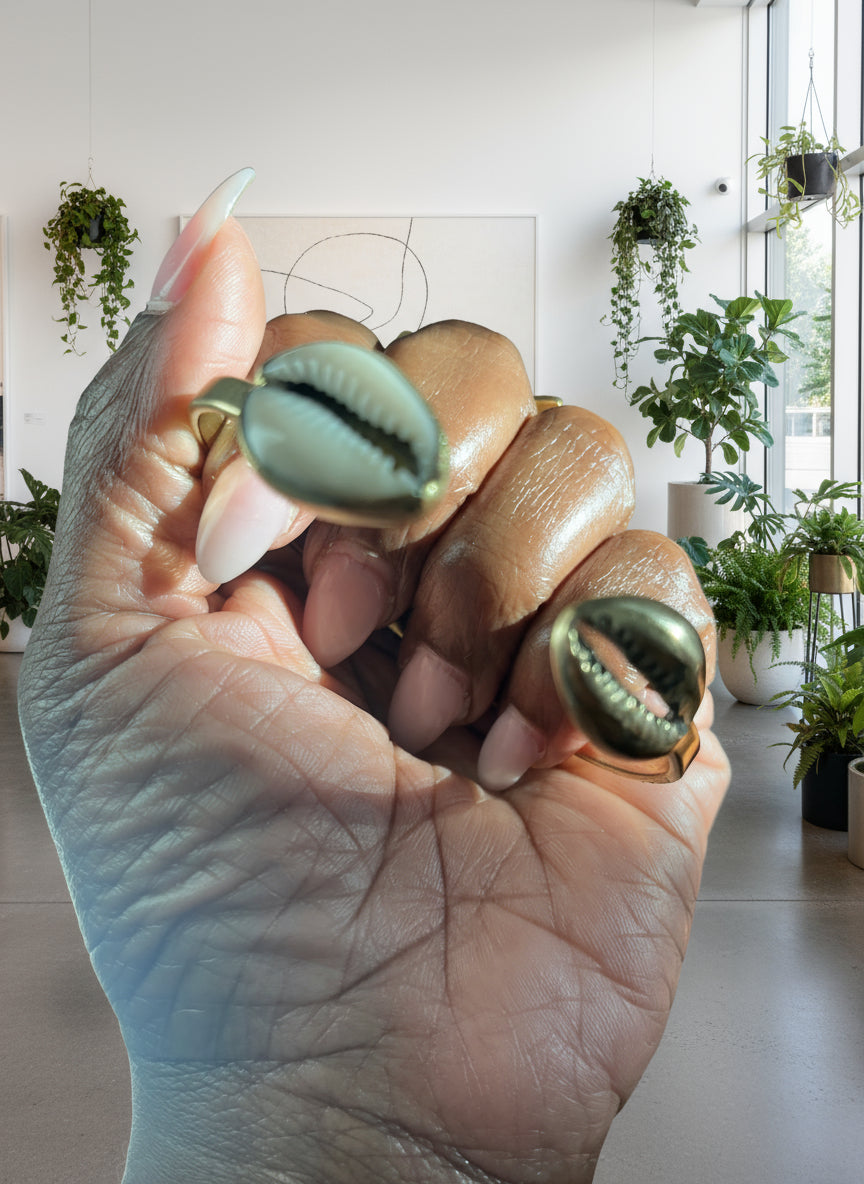 Auset Cowrie Bangle