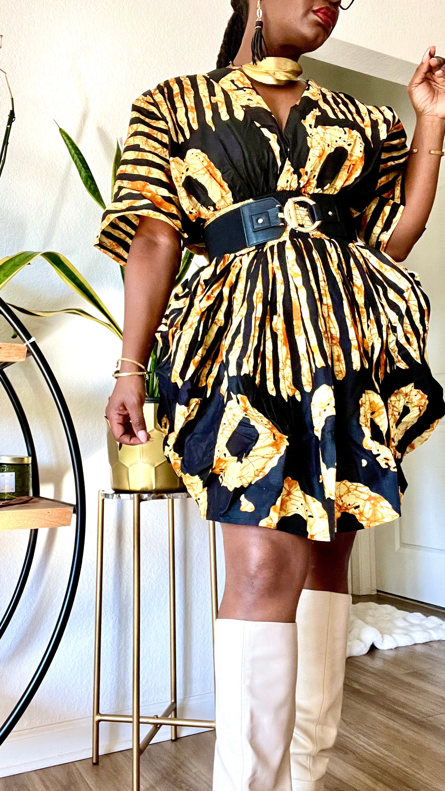 Adire Sun Bubble Dress