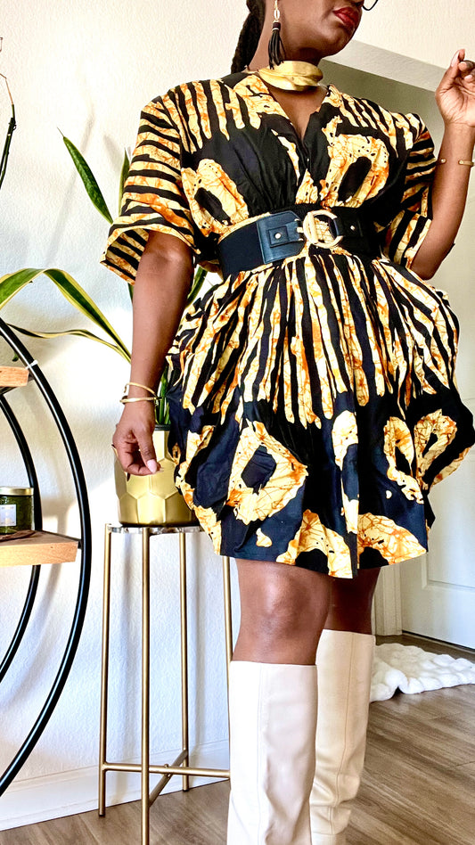 Adire Sun Bubble Dress