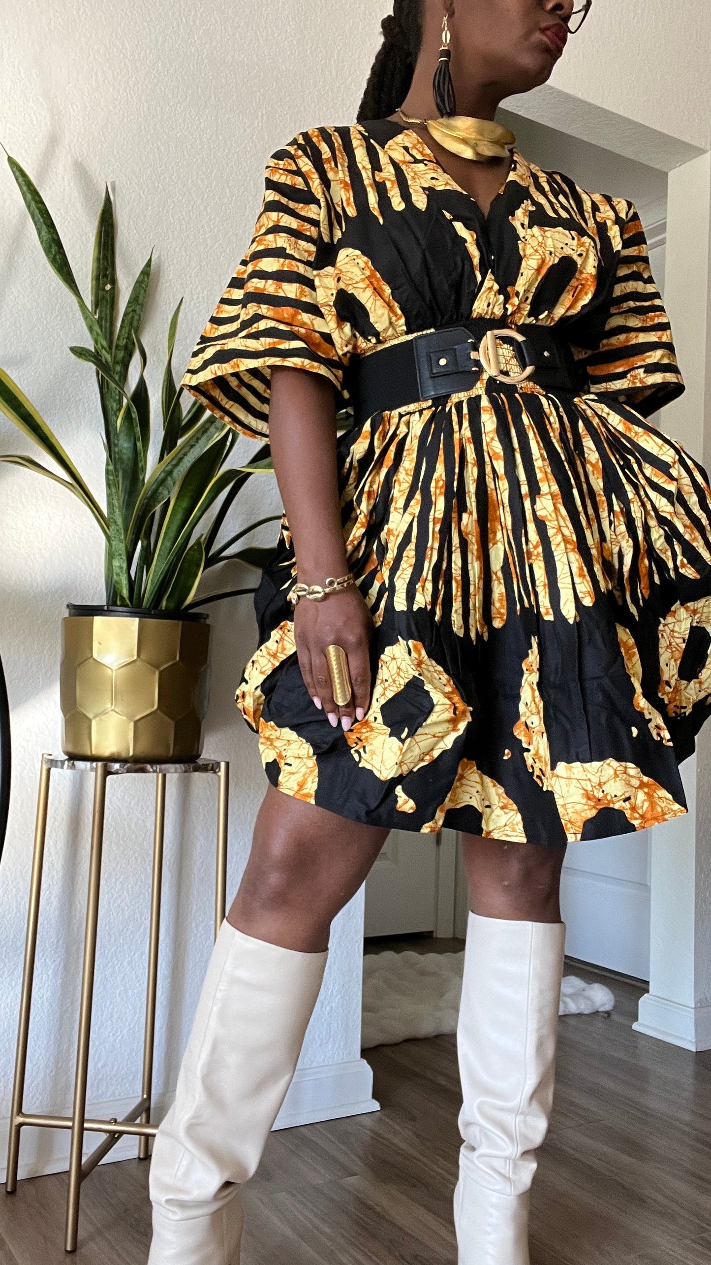 Adire Sun Bubble Dress