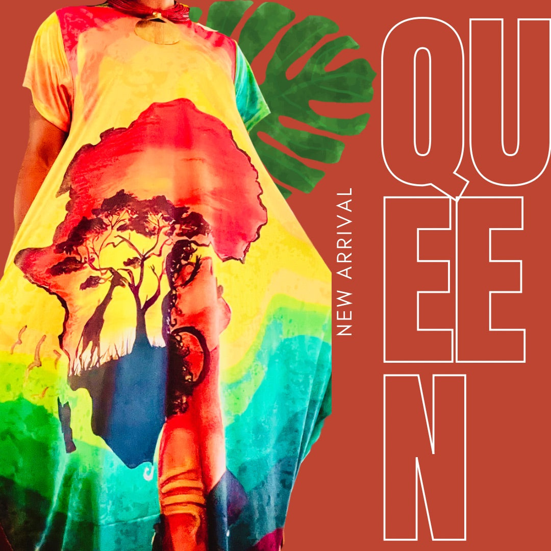 Afrique Queen Maxi Dress