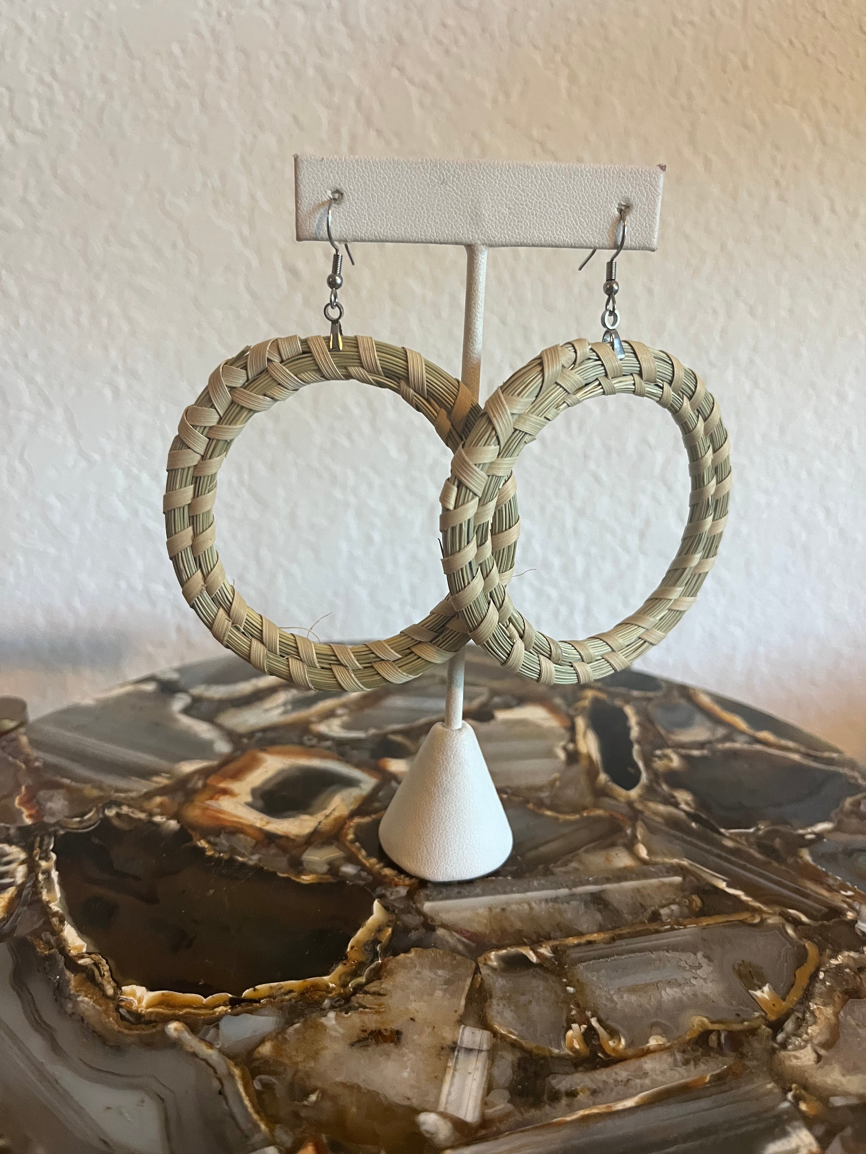 Sea Island Sweetgrass Hoops