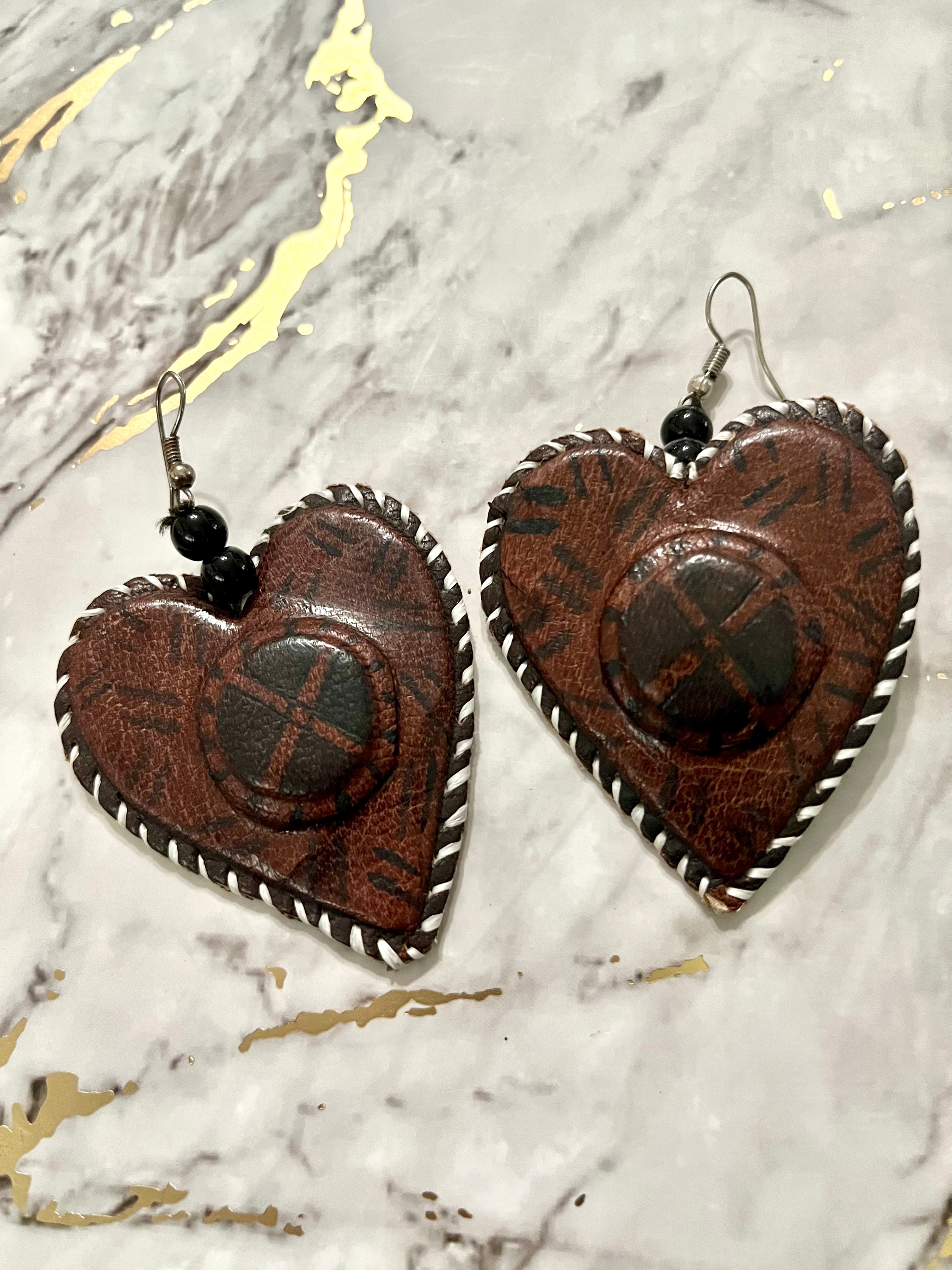Akoma Leather Earrings