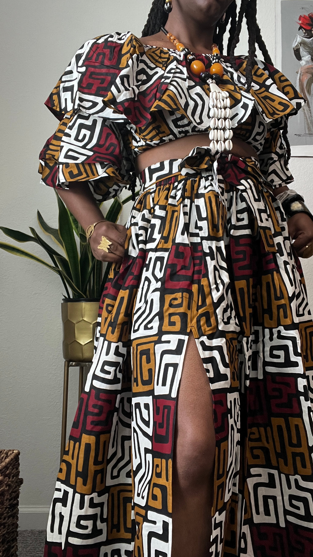 Katara Kuba Print 2 Piece Set