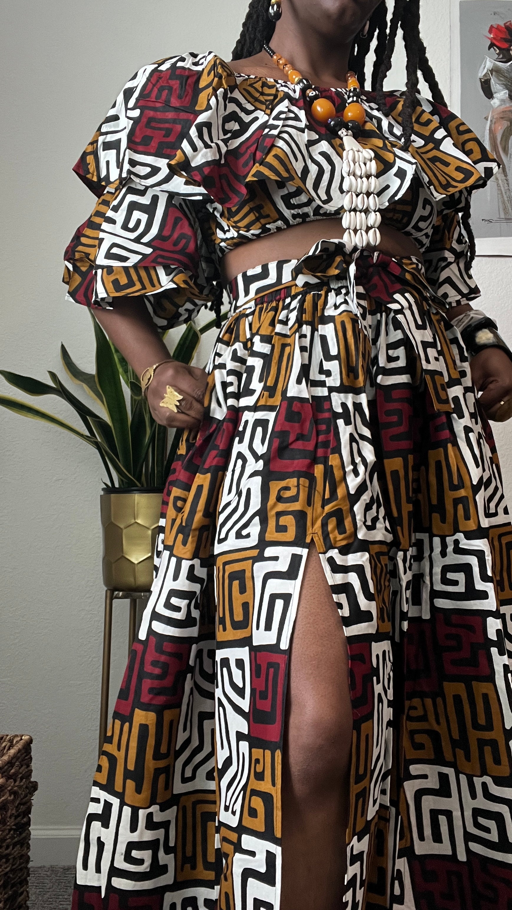 Katara Kuba Print 2 Piece Set