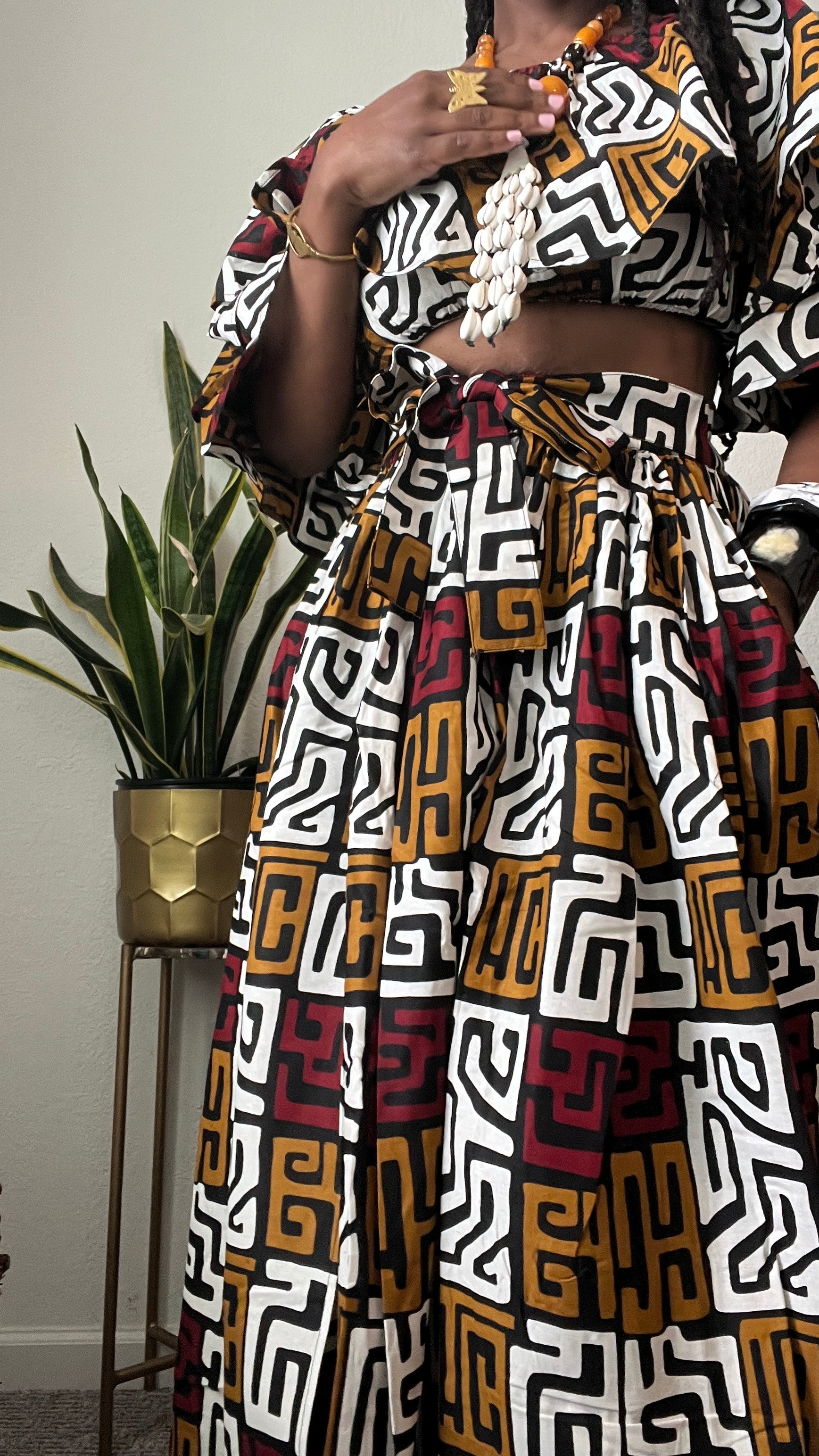 Katara Kuba Print 2 Piece Set