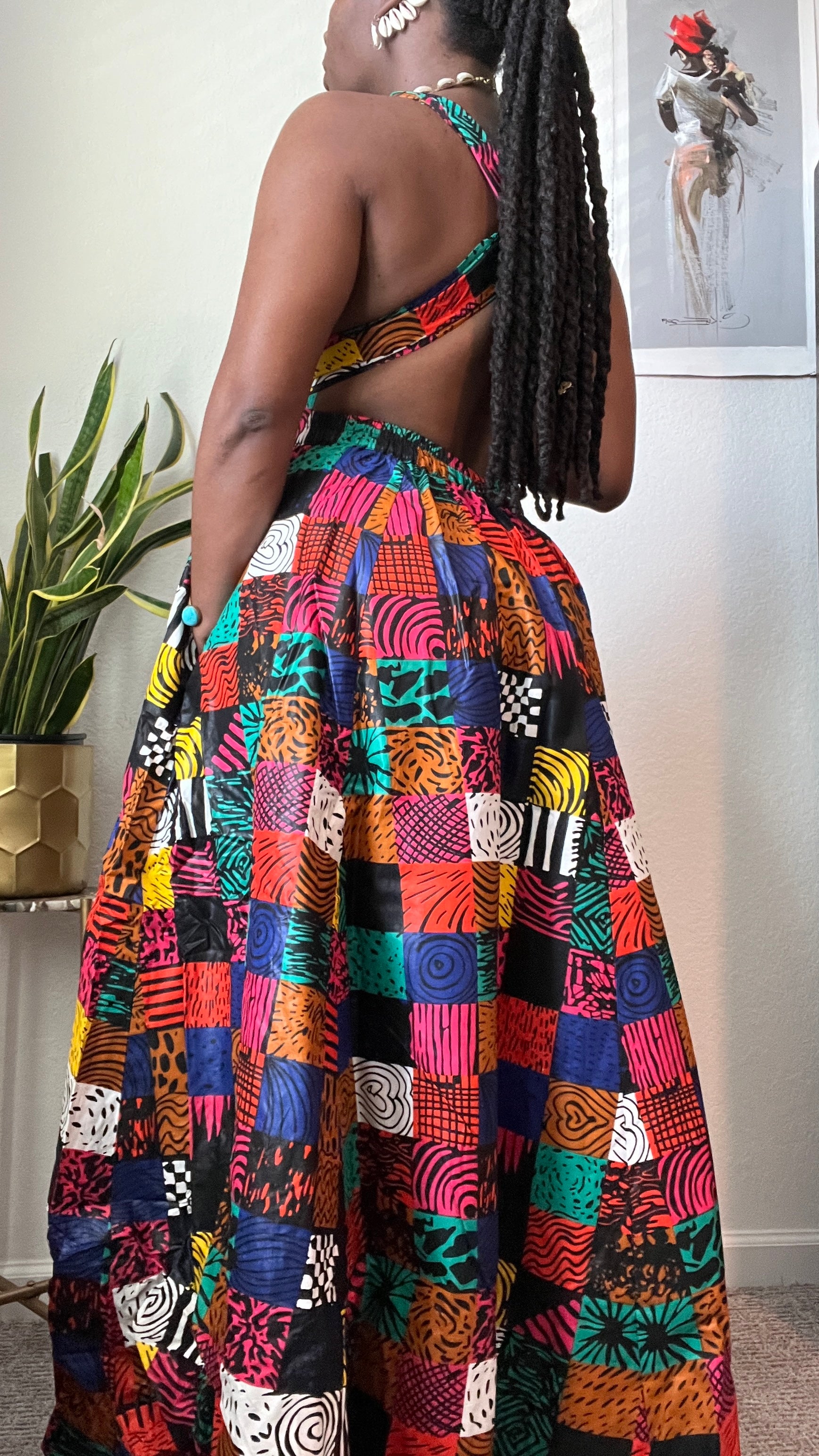 Petia Infinity Patchwork Dress