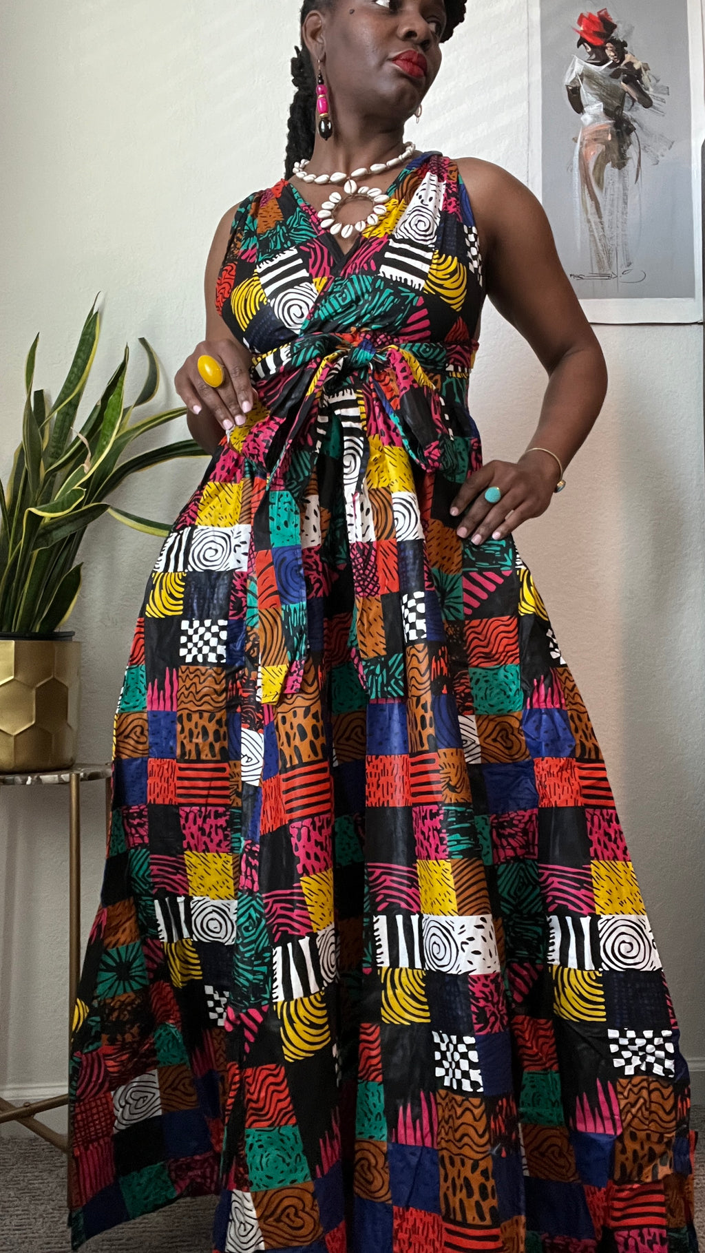 Petia Infinity Patchwork Dress