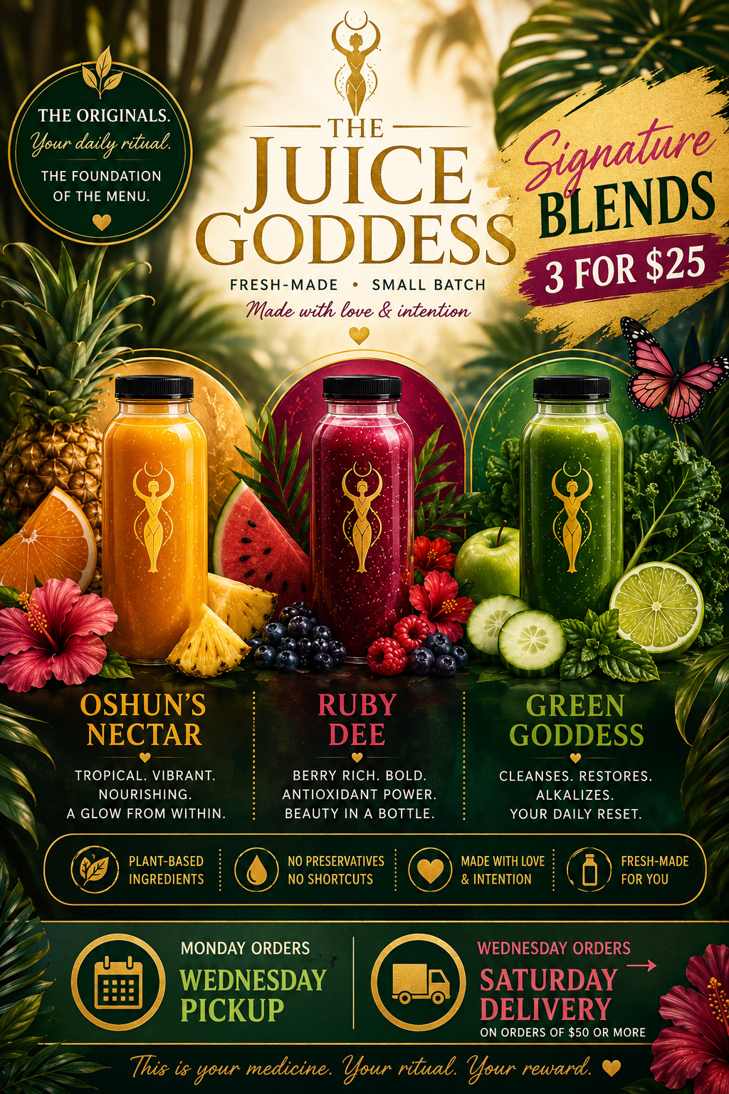 Juice Goddess Signature Juice Flight