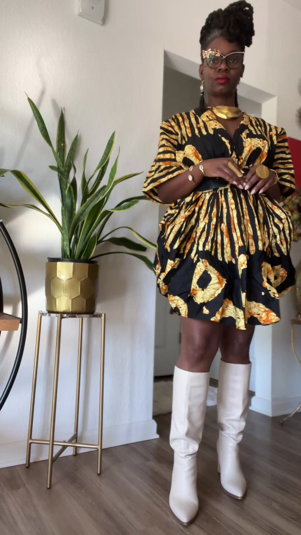 Adire Sun Bubble Dress