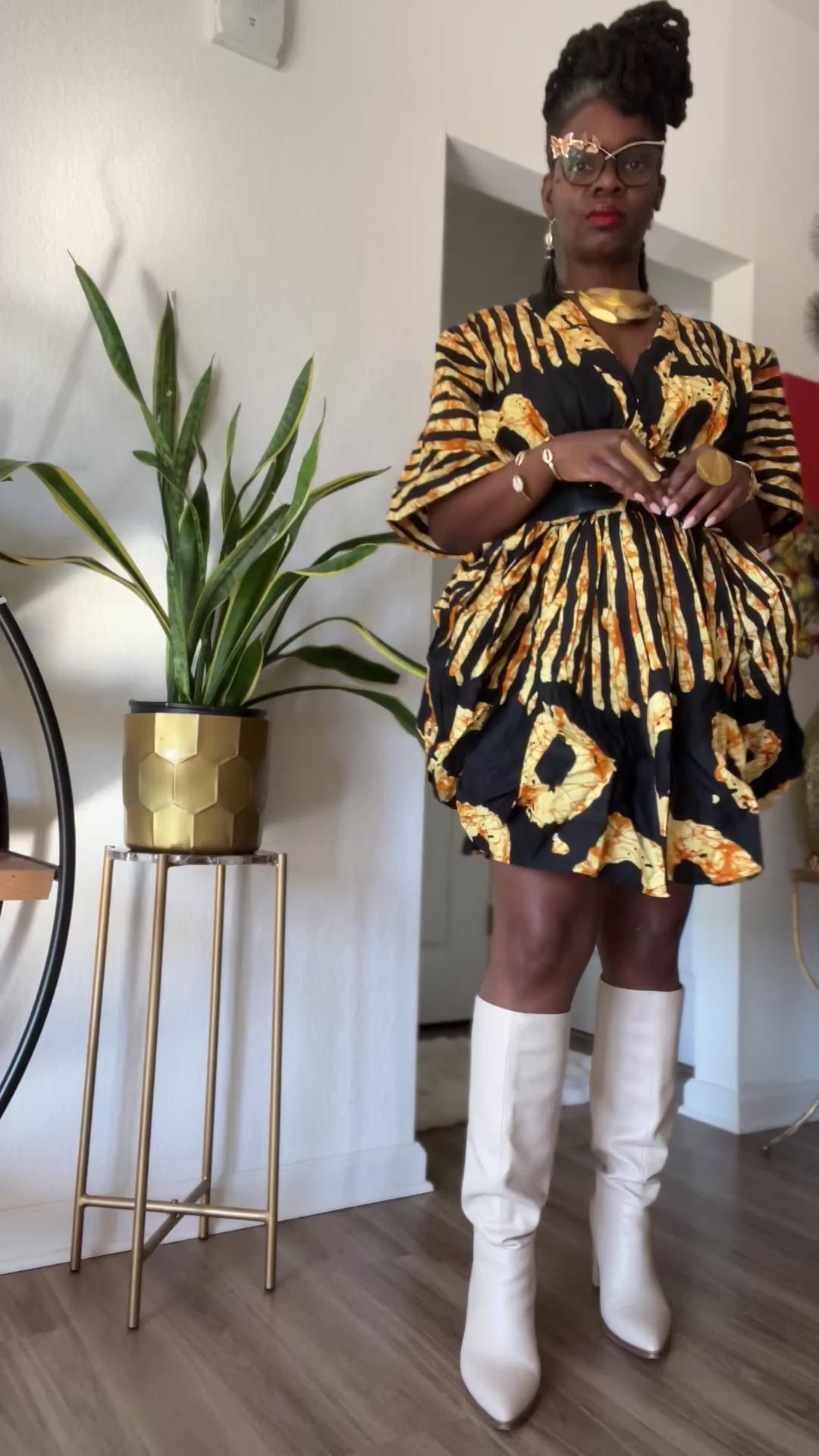 Adire Sun Bubble Dress