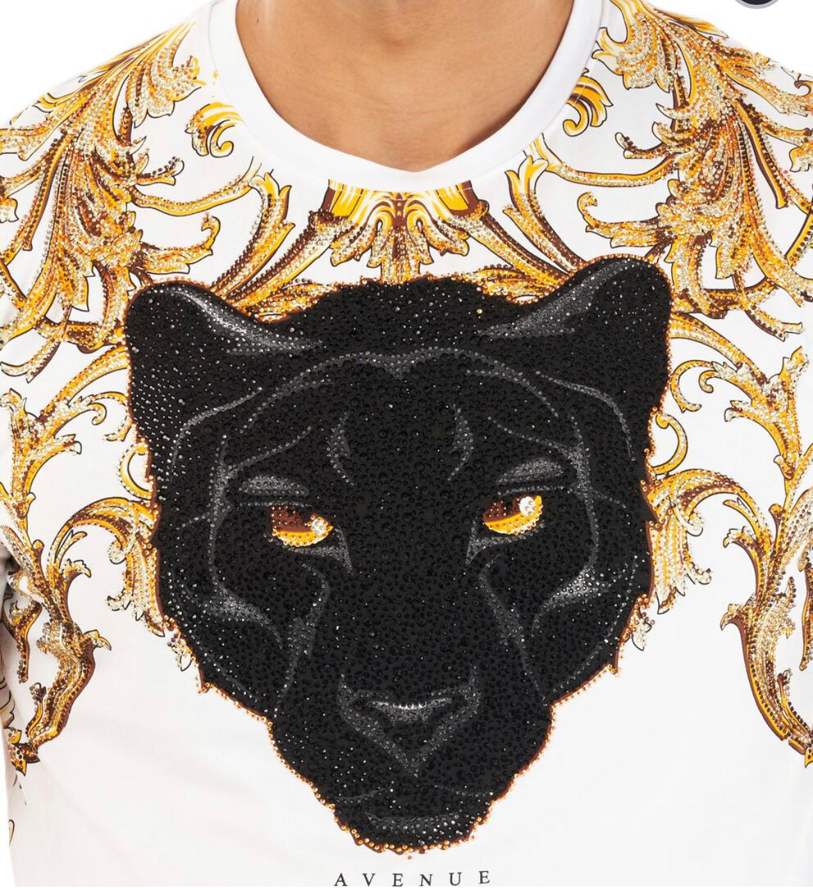 Black Panther: Luxury Rhinestone Tee