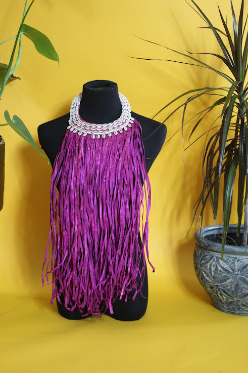 Kalayah Fringe Cowrie Bib