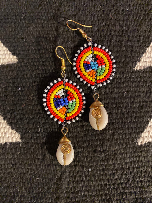 Ms. Kari Cowrie Earrings