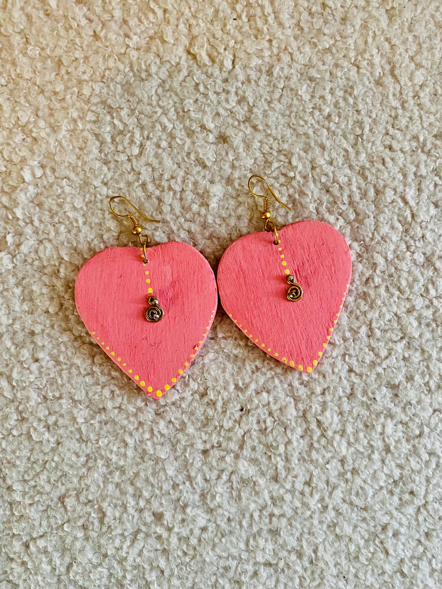 Akoma Heart Wood Earrings
