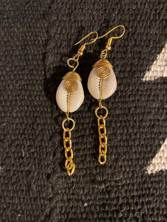 Ms. Kari Cowrie Earrings